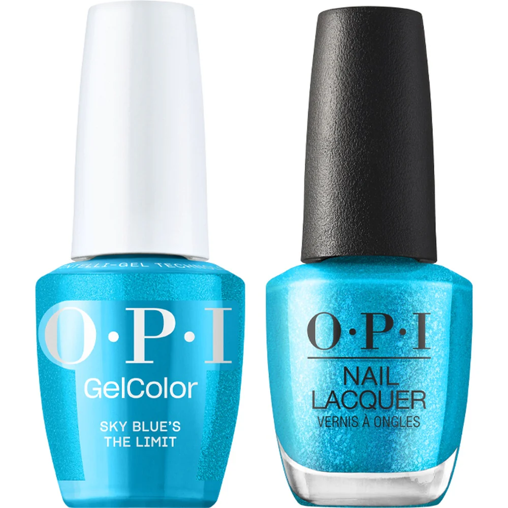OPI Trip to the Brite Side Collection - DUO: GelColor and Nail Lacquer - Sky's the Limit / 0.5 oz. Each