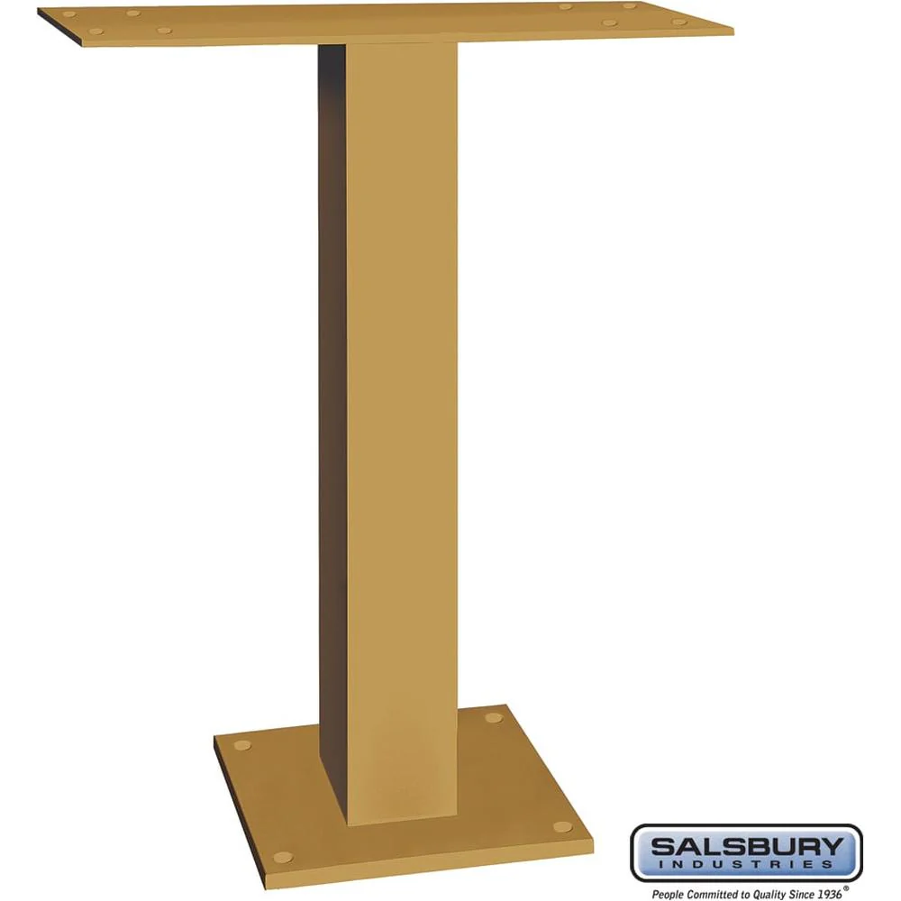 Pedestal for 5 Door High Surface Mounted Cell Phone Lockers - Aluminum by Salsbury - Image 4