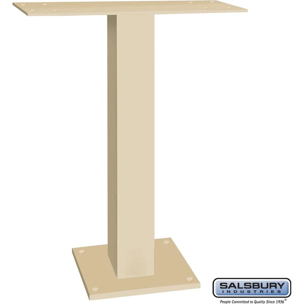 Pedestal for 5 Door High Surface Mounted Cell Phone Lockers - Aluminum by Salsbury - Image 5