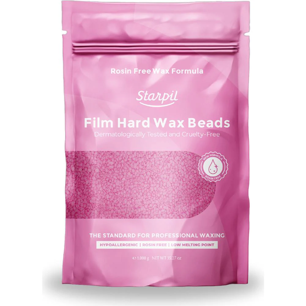 Pink Film Hard Wax Beads / Rosin Free / 30 lbs. by Starpil