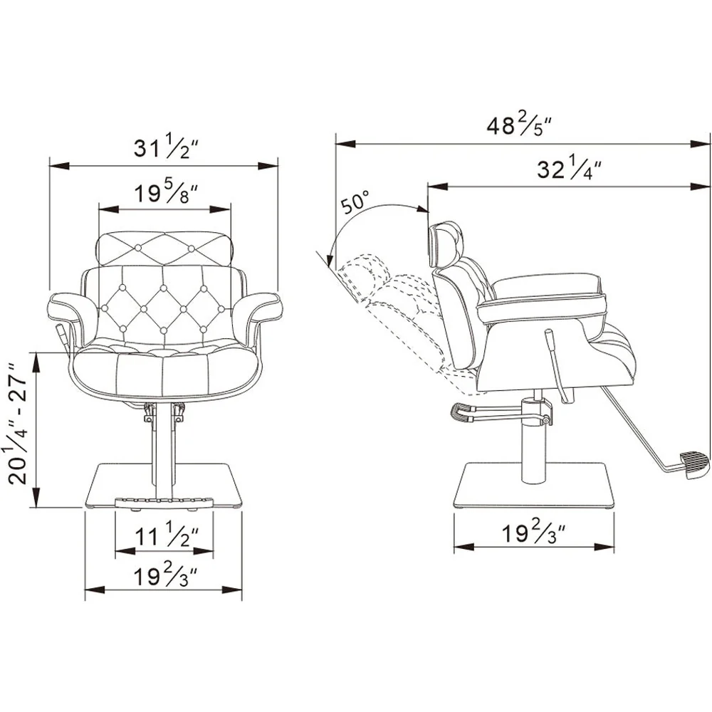 Planet Reclining Hydraulic All-Purpose Salon Chair by DIR Salon Furniture - Image 20