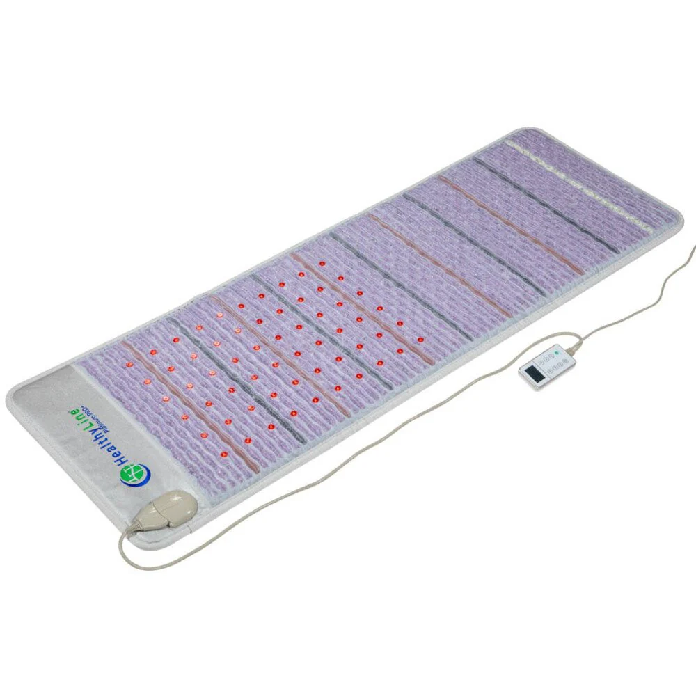 Platinum Mat Full 7224 | 72" x 24" | Far Infrared Therapy (FIR) + Pulsed Electro Magnetic Field (PEMF) + LED Photon Light Therapy + Gemstone Therapy: Tourmaline+Amethyst + Obsidian + Jade + Quartz (TAO+) + Negative Ion Therapy - Image 3