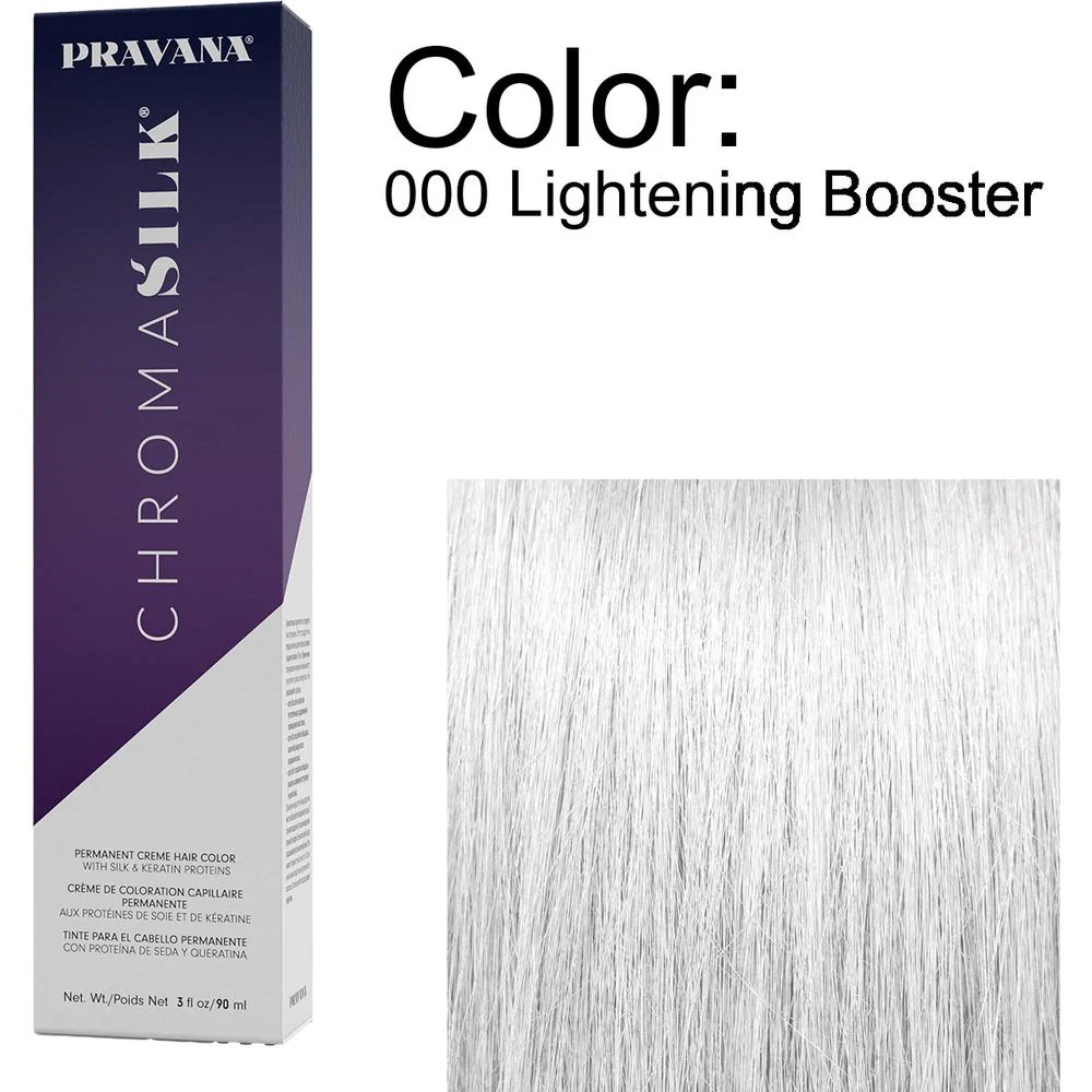 PRAVANA ChromaSilk Permanent Creme Hair Color - 000 Lightening Booster / 3 oz.
