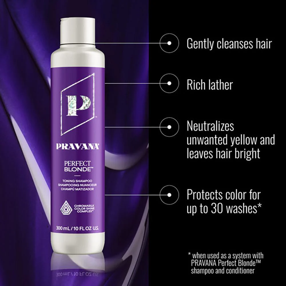 PRAVANA Perfect Blonde Shampoo / 10 oz. - Image 2