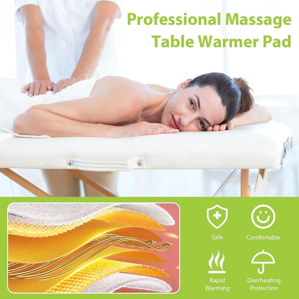 Professional Massage Table Warmer Heating Pad - 30" x 71" with Digital Timer and 9 Heat Settings - Image 3