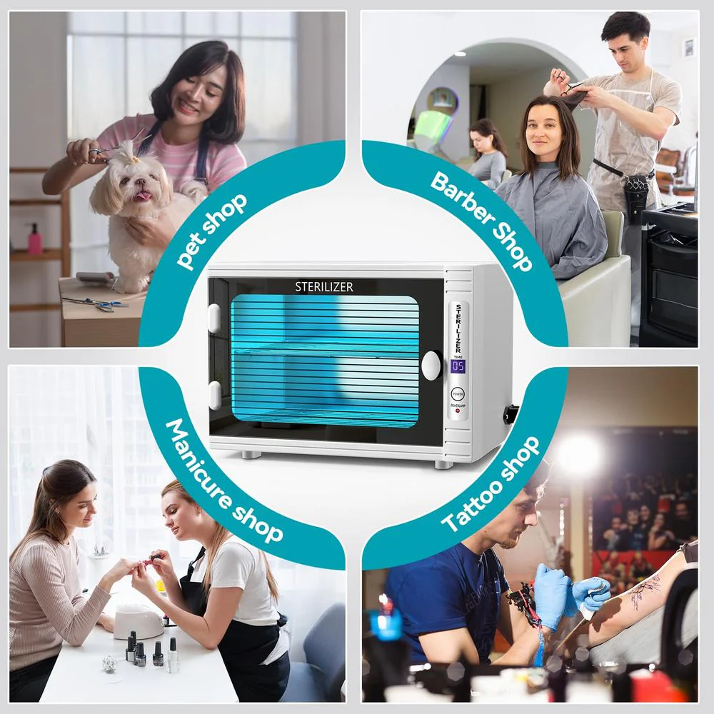 Professional UV Disinfection Cabinet - 11L Tool Sanitizer with 360° Quartz UV-C Lamp & Adjustable Timer - Image 7