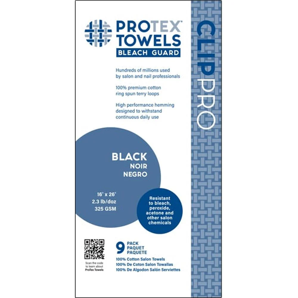 ProTex CLIPPRO Bleach Guard Towels - Purple - 16"X 26" / 9 Pack - Image 3
