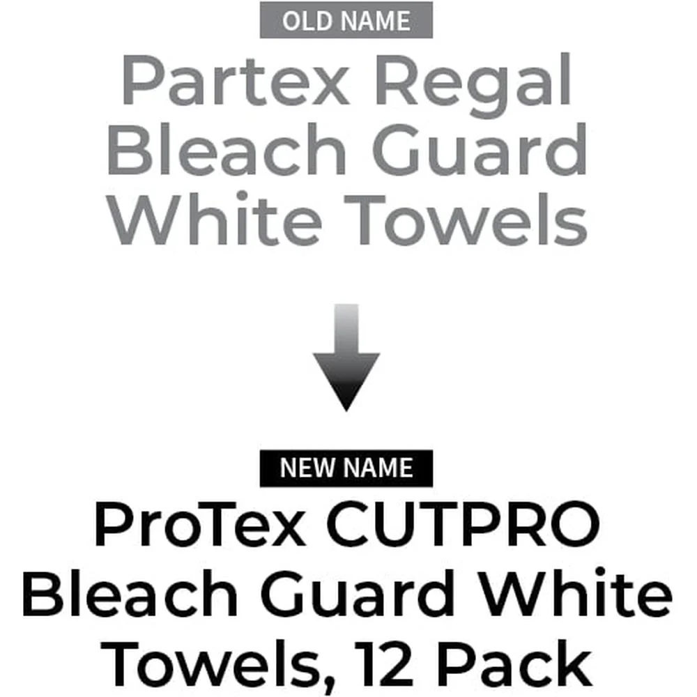ProTex CUTPRO Bleach Guard White Towels - 16" x 27" / 12 Pack - Image 4