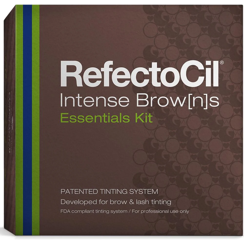 Intense Brow[n]s Essentials Kit - FDA Compliant Tinting Kit for Lashes and Brows by Refectocil