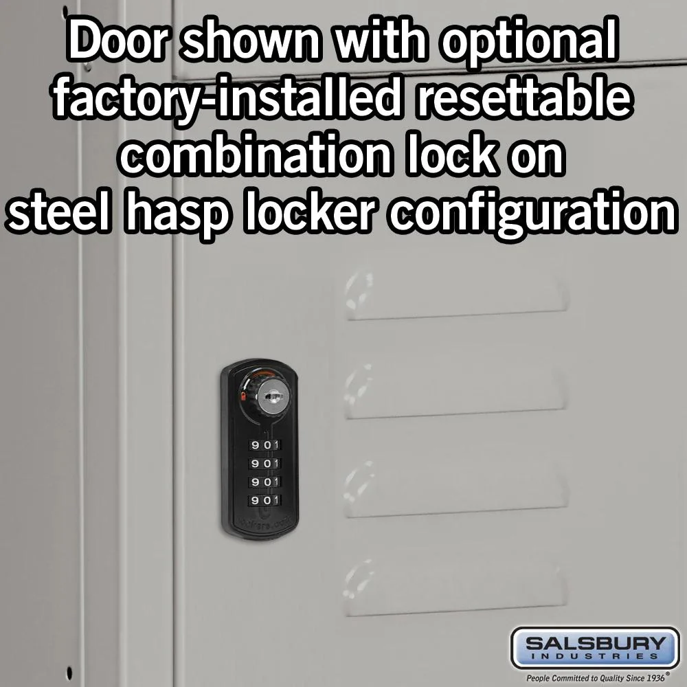 Resettable Combination Lock - Factory Installed on Metal Locker Door by Salsbury - Image 3