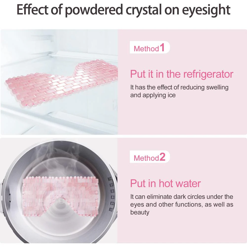 Rose Quartz Eye Mask - Spa Gemstone Therapy - Ideal Add On For Japanese Head Spa Treatments - Image 3