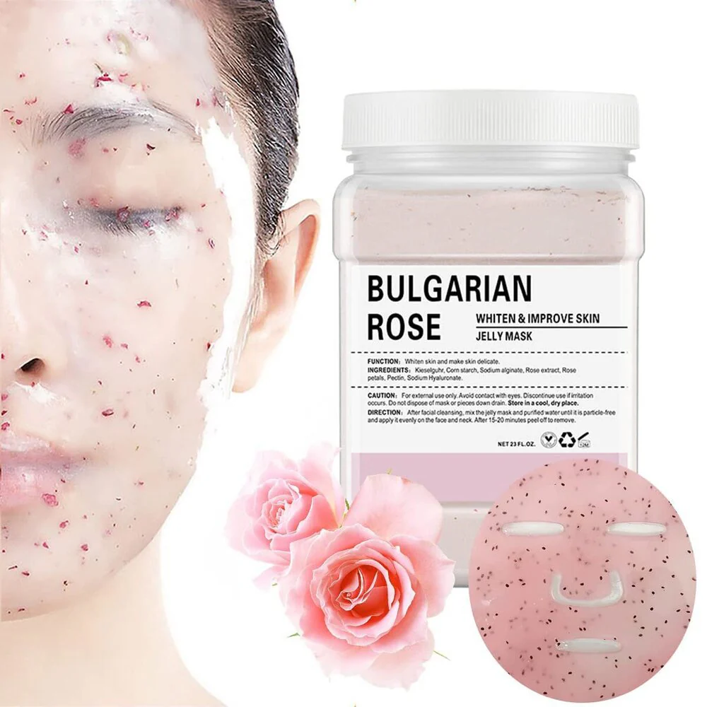 RoseRadiance Natural Rose Petal Jelly Mask / 23 oz. - 650 grams by Jeluxe Masks