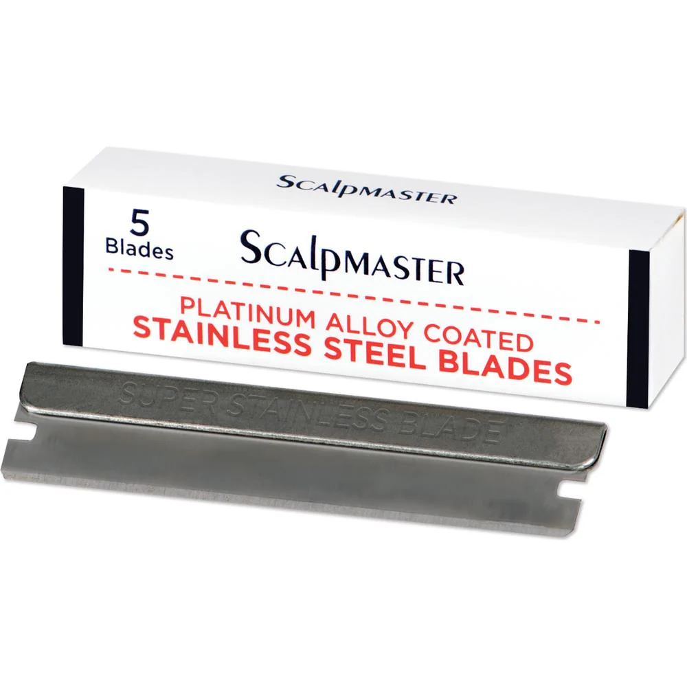 Scalpmaster - 2-in-1 Razor Comb - 8-7/8" Long with 5 Blades - Ideal for Trimming and Styling Hair - Image 2