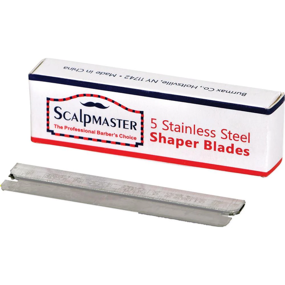 Scalpmaster - Stainless Steel Hair Shaper with 5 Blades - 7-3/4" Long - Image 2