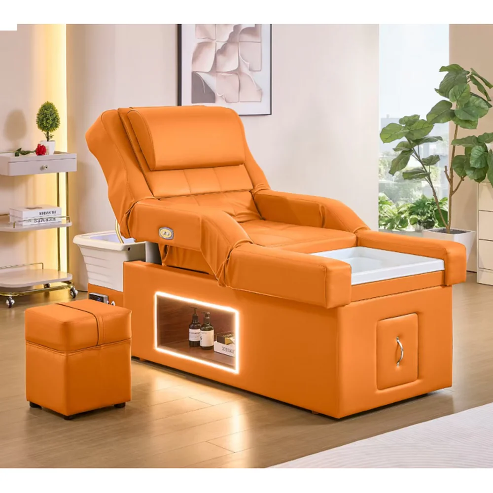 Seren All-in-1 Japanese Head Spa Shampoo Massage Table / Scalp Treatments, Massage, Facials, and Pedicures All in One Table by Meishida - Image 3
