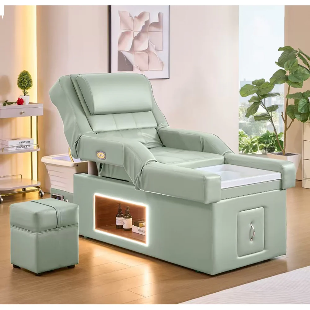 Seren All-in-1 Japanese Head Spa Shampoo Massage Table / Scalp Treatments, Massage, Facials, and Pedicures All in One Table by Meishida - Image 4