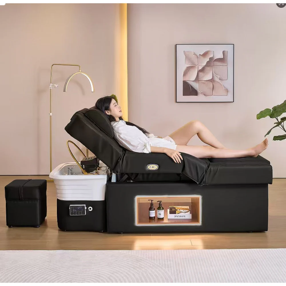 Seren All-in-1 Japanese Head Spa Shampoo Massage Table / Scalp Treatments, Massage, Facials, and Pedicures All in One Table by Meishida - Image 8