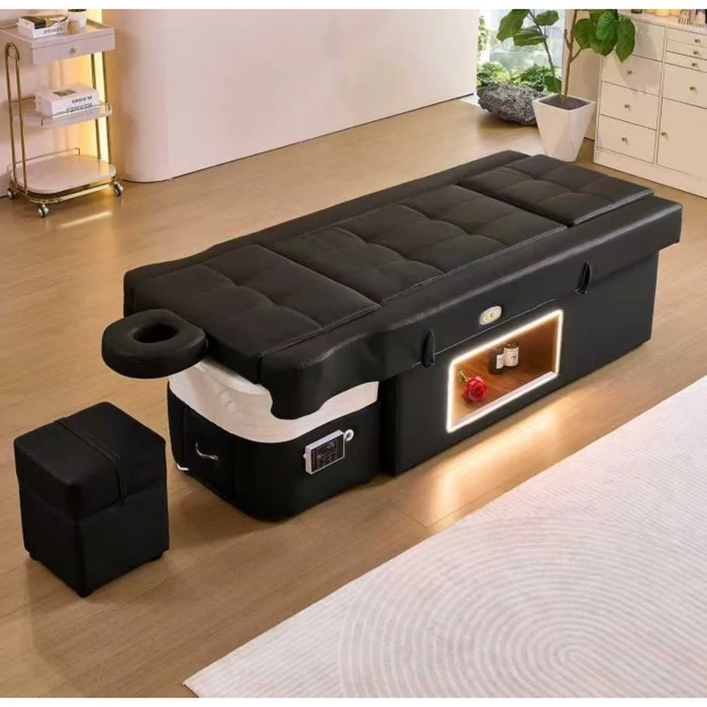 Seren All-in-1 Japanese Head Spa Shampoo Massage Table / Scalp Treatments, Massage, Facials, and Pedicures All in One Table by Meishida - Image 9