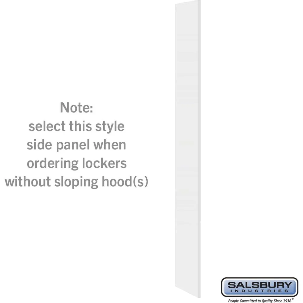 Side Panel - for 15 Inch Deep Premier Wood Locker - without Sloping Hood by Salsbury