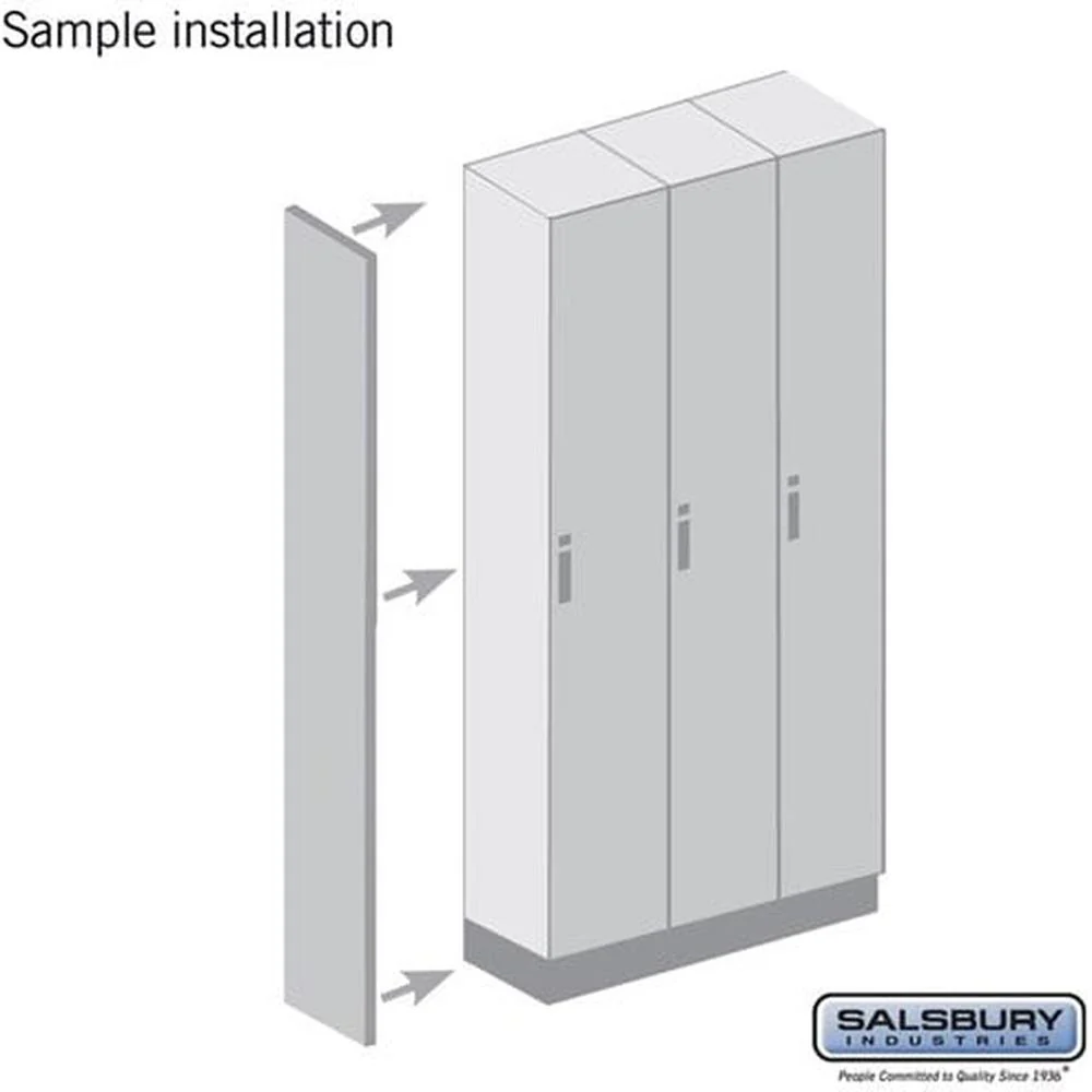 Side Panel - for 15 Inch Deep Premier Wood Locker - without Sloping Hood by Salsbury - Image 2