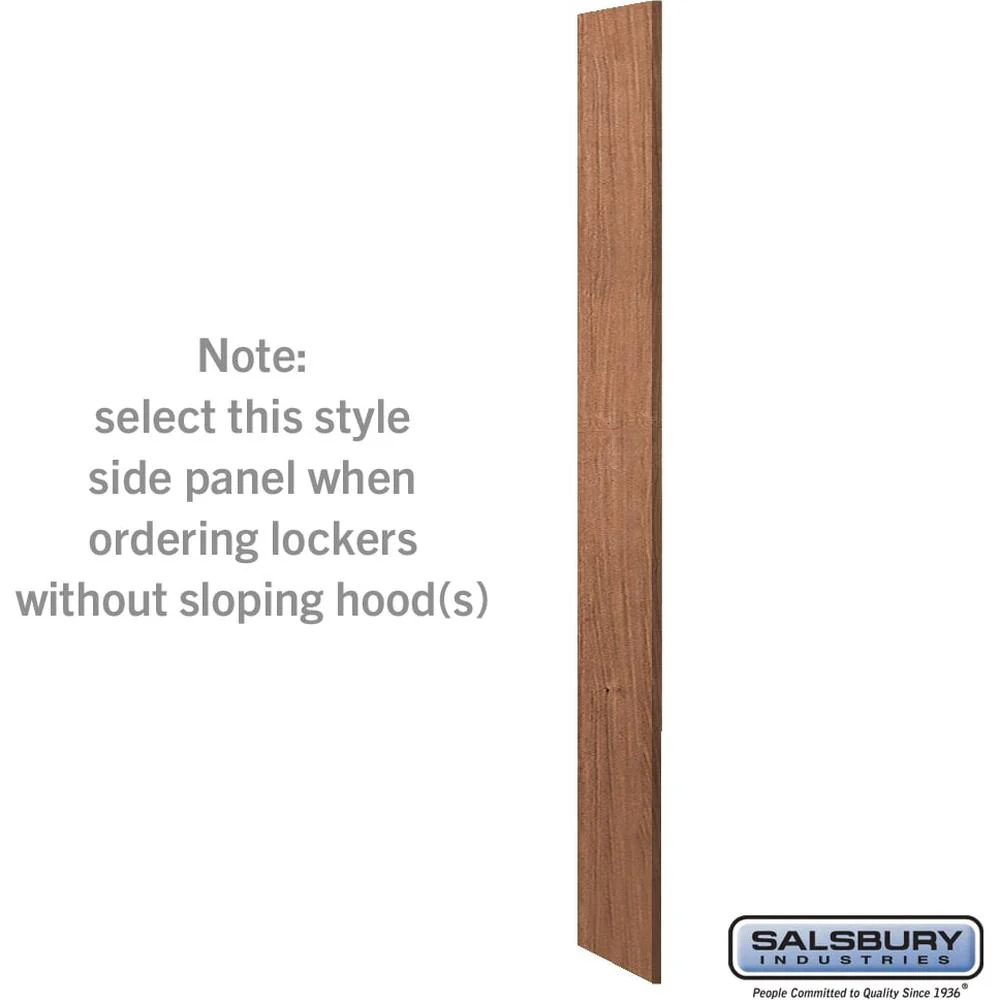 Side Panel - for 15 Inch Deep Premier Wood Locker - without Sloping Hood by Salsbury - Image 4