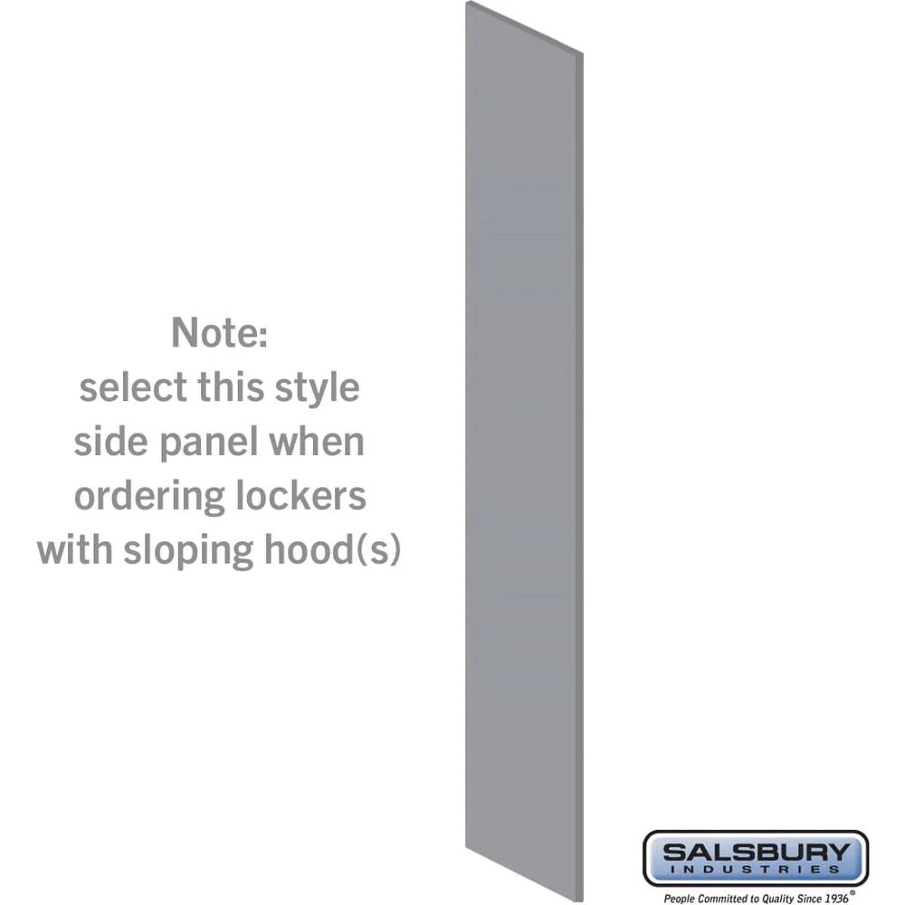 Side Panel - for 21 Inch Deep Premier Wood Locker - with Sloping Hood by Salsbury - Image 7