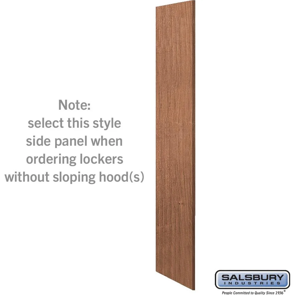 Side Panel - for 21 Inch Deep Premier Wood Locker - without Sloping Hood by Salsbury - Image 4