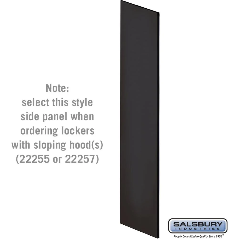 Side Panel - for 24 Inch Deep Designer Wood Locker - with Sloping Hood by Salsbury