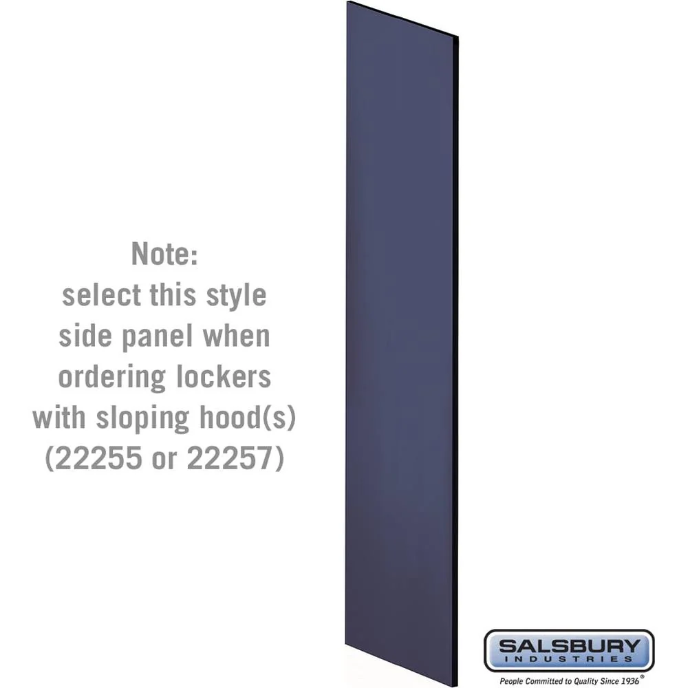 Side Panel - for 24 Inch Deep Designer Wood Locker - with Sloping Hood by Salsbury - Image 3