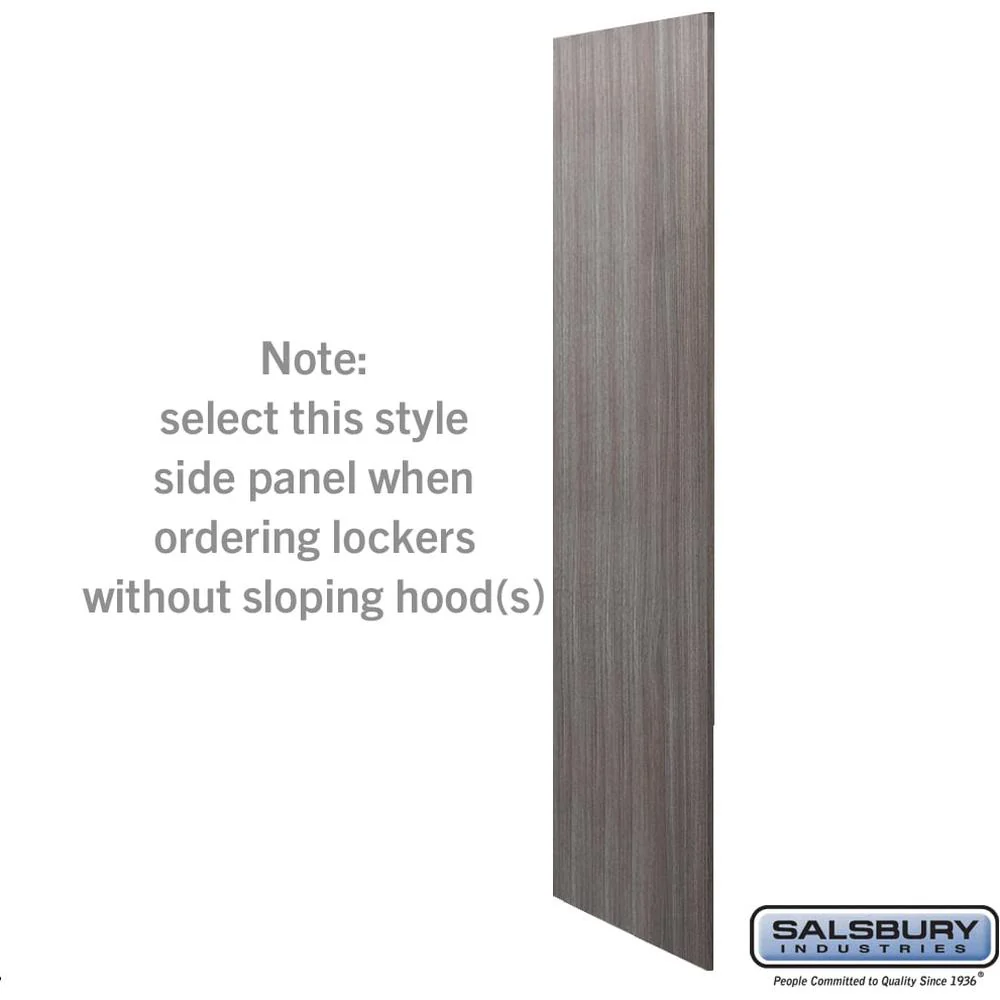 Side Panel - for 24 Inch Deep Premier Wood Locker - without Sloping Hood by Salsbury - Image 6