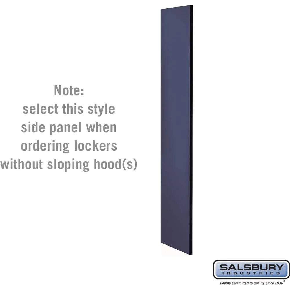 Side Panel - for 5 Feet High - 18 Inch Deep Designer Wood Locker - without Sloping Hood by Salsbury - Image 3