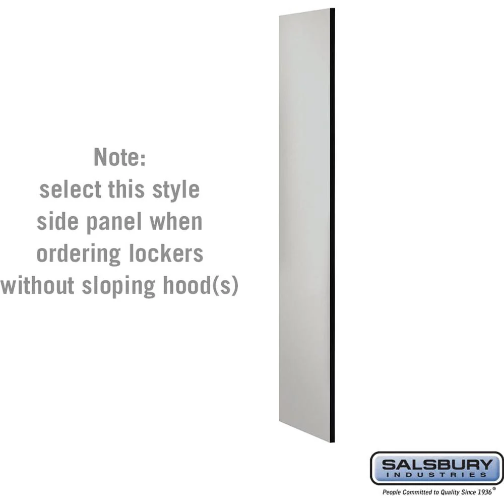 Side Panel - for 5 Feet High - 18 Inch Deep Designer Wood Locker - without Sloping Hood by Salsbury