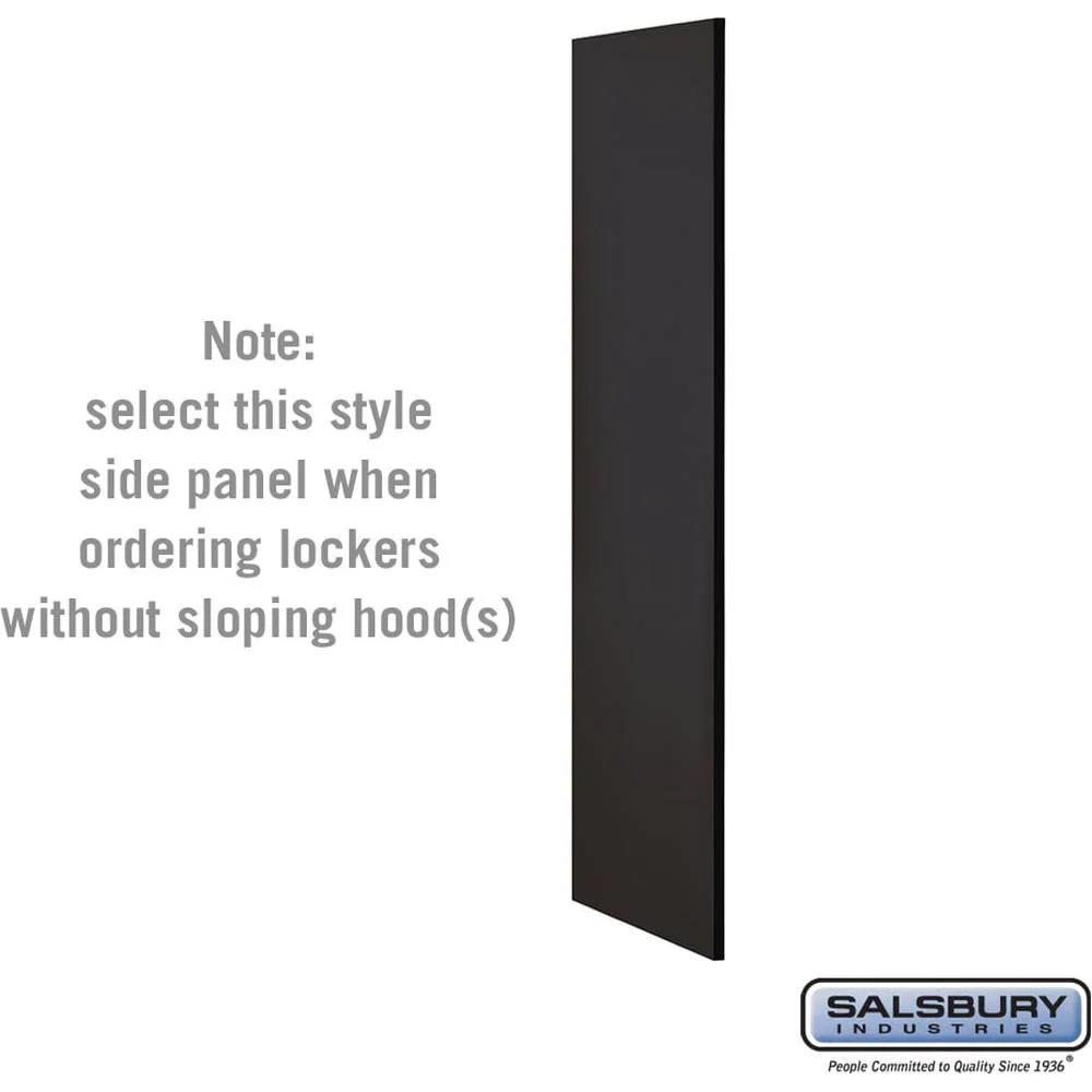 Side Panel - for 5 Feet High - 21 Inch Deep Designer Wood Locker - without Sloping Hood by Salsbury