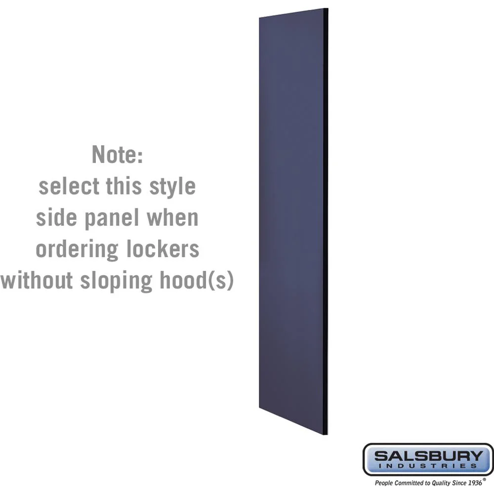 Side Panel - for 5 Feet High - 21 Inch Deep Designer Wood Locker - without Sloping Hood by Salsbury - Image 3