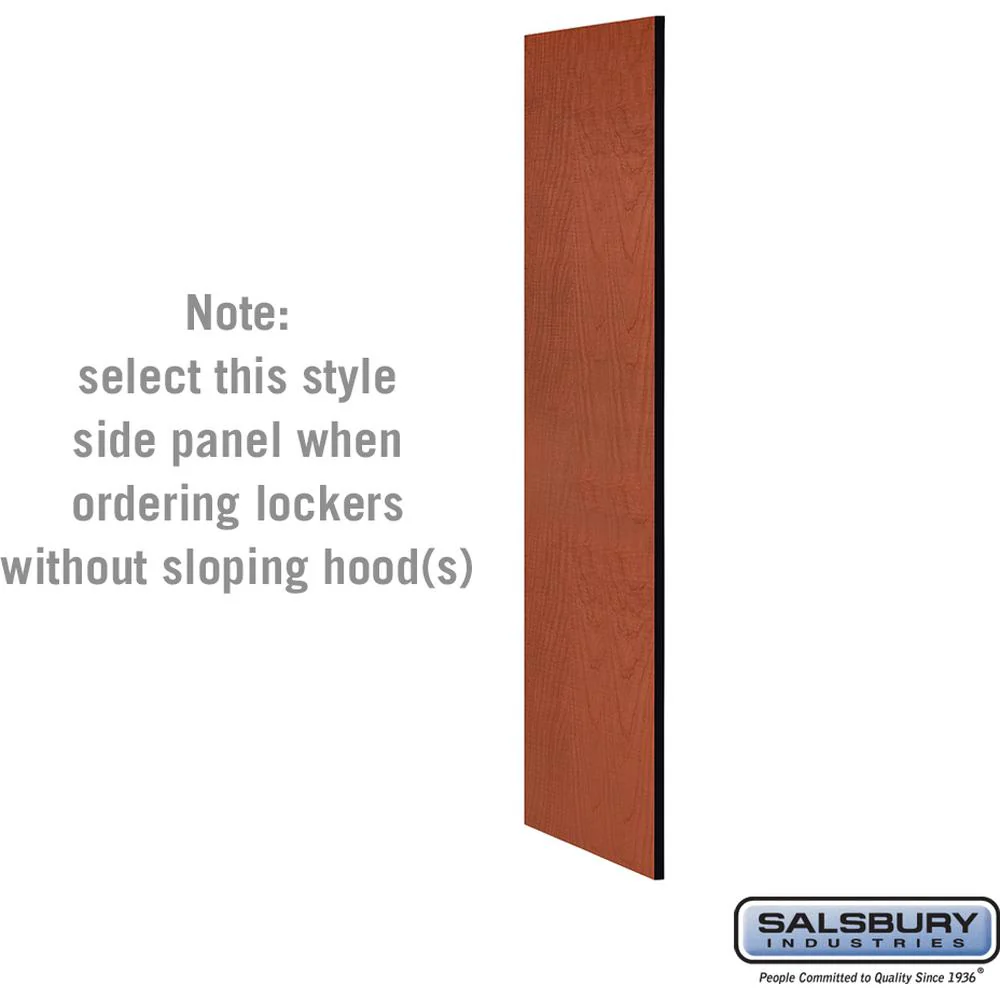 Side Panel - for 5 Feet High - 21 Inch Deep Designer Wood Locker - without Sloping Hood by Salsbury - Image 4