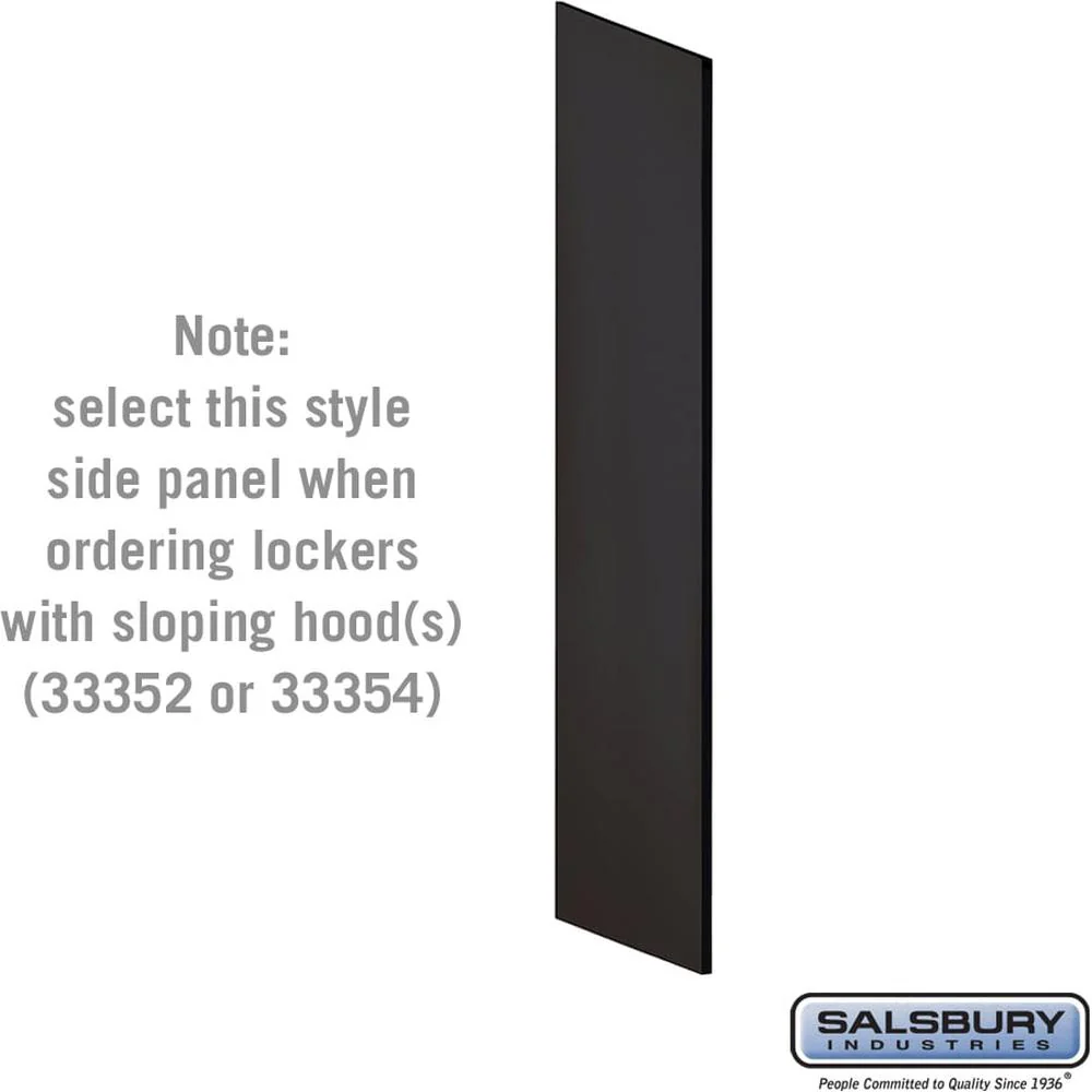 Side Panel - for 5 Feet High - 21 Inch Deep Designer Wood Locker - without Sloping Hood by Salsbury - Image 5