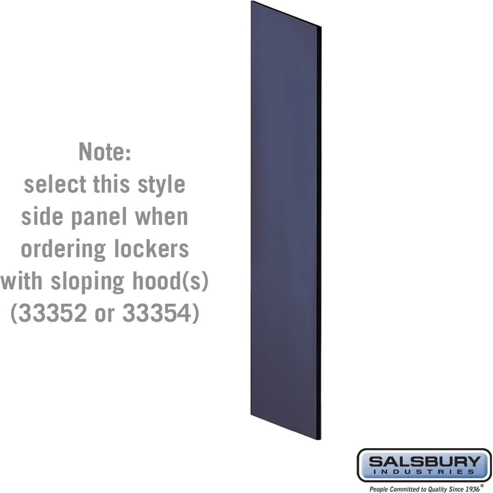 Side Panel - for 5 Feet High - 21 Inch Deep Designer Wood Locker - without Sloping Hood by Salsbury - Image 6