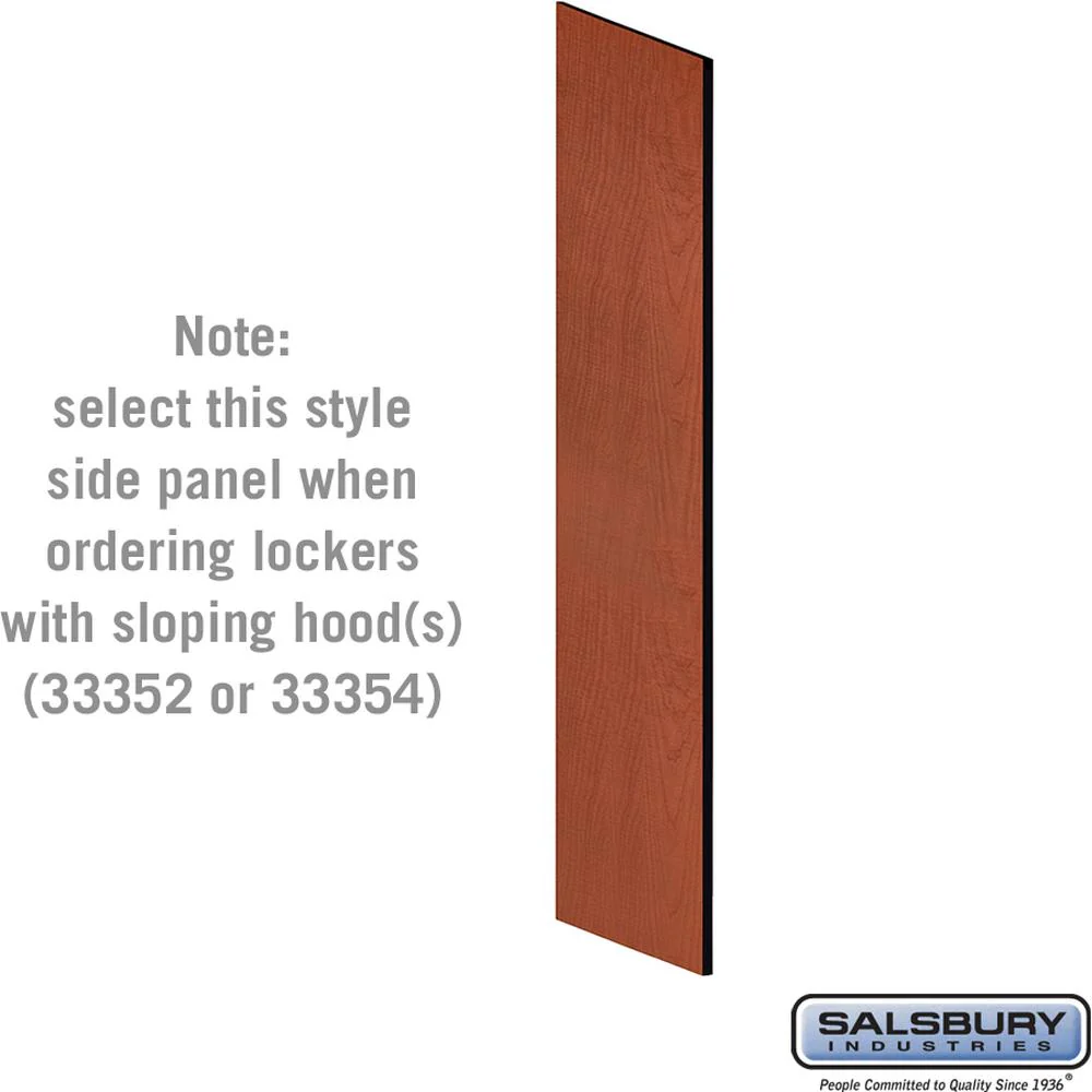 Side Panel - for 5 Feet High - 21 Inch Deep Designer Wood Locker - without Sloping Hood by Salsbury - Image 7