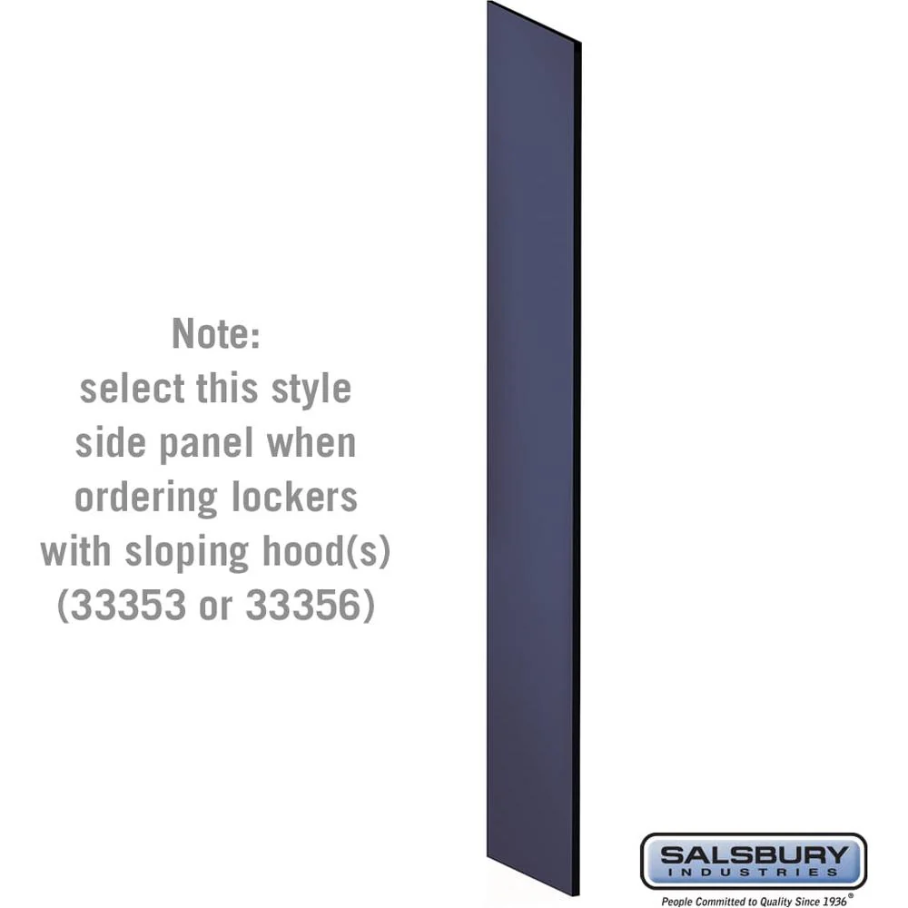 Side Panel - for 6 Feet High - 18 Inch Deep Designer Wood Locker - with Sloping Hood by Salsbury - Image 3