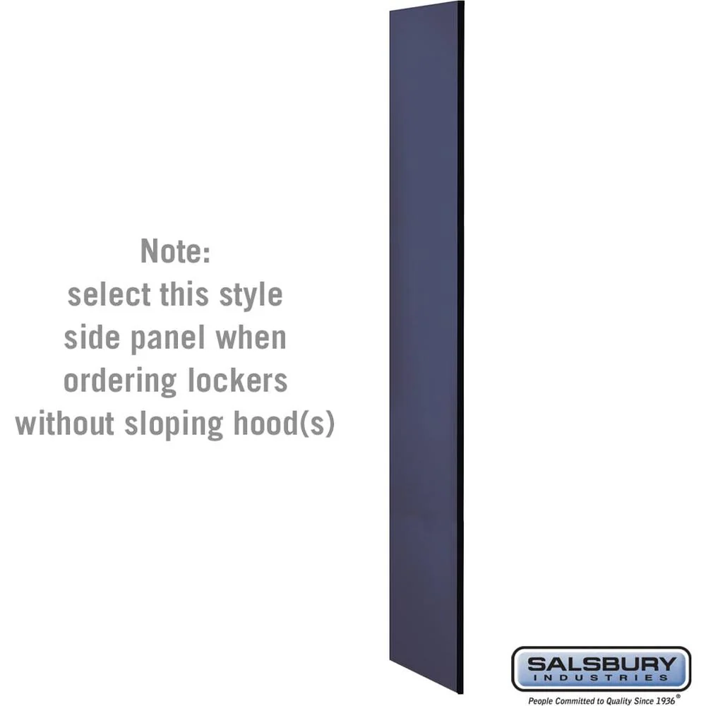 Side Panel - for 6 Feet High - 18 Inch Deep Designer Wood Locker - without Sloping Hood by Salsbury - Image 3