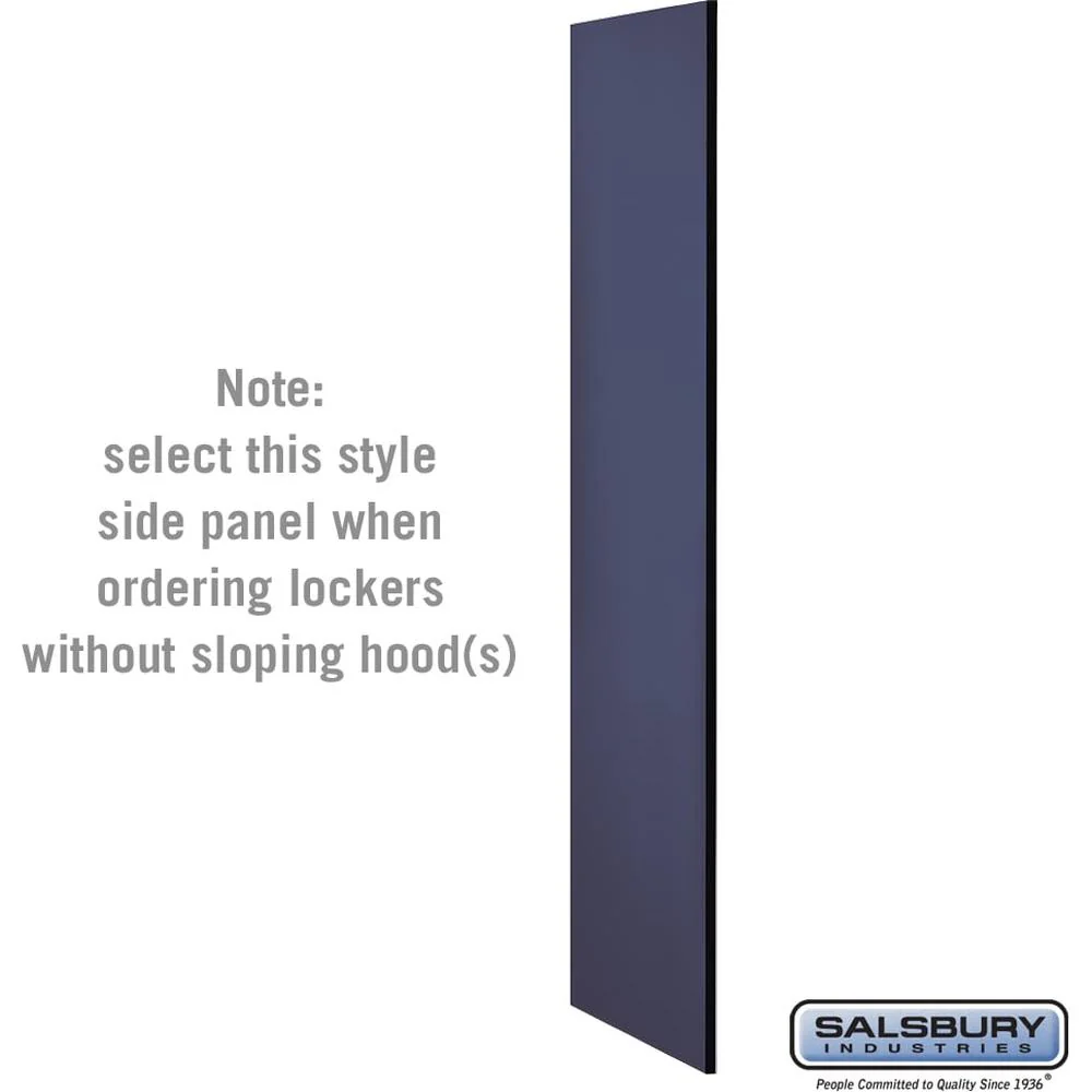 Side Panel - for 6 Feet High - 21 Inch Deep Designer Wood Locker - without Sloping Hood by Salsbury - Image 3