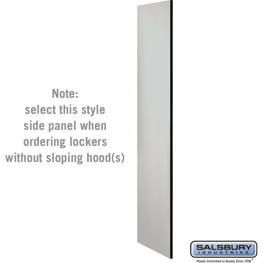 Side Panel - for 6 Feet High - 21 Inch Deep Designer Wood Locker - without Sloping Hood by Salsbury