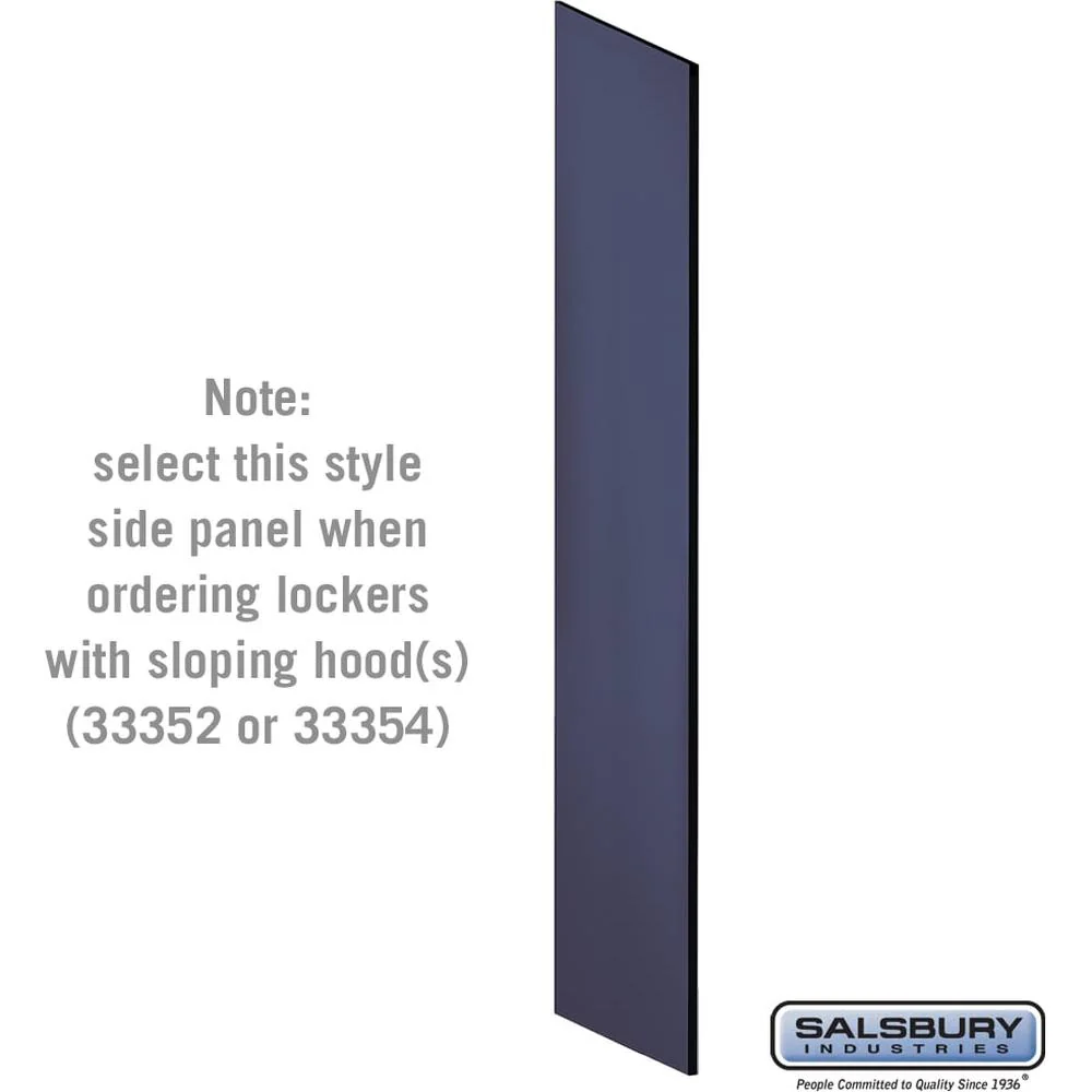 Side Panel - for 6 Feet High - 21 Inch Deep Designer Wood Locker - without Sloping Hood by Salsbury - Image 6