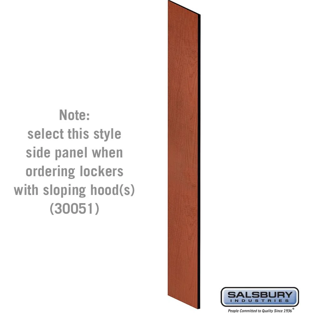 Side Panel - for Open Access Designer Locker and Designer Gear Locker - 18" Deep - with Sloping Hood by Salsbury - Image 4
