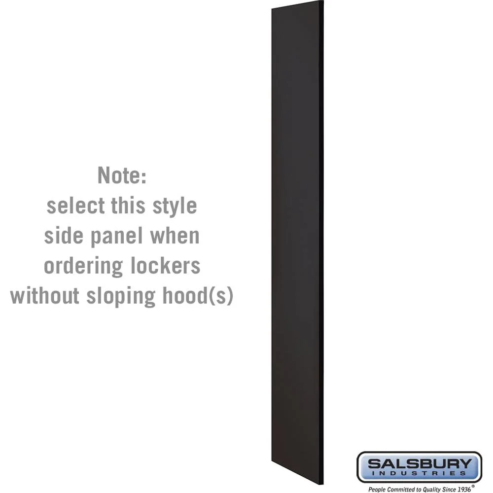 Side Panel - for Open Access Designer Locker and Designer Gear Locker - 18" Deep - without Sloping Hood by Salsbury
