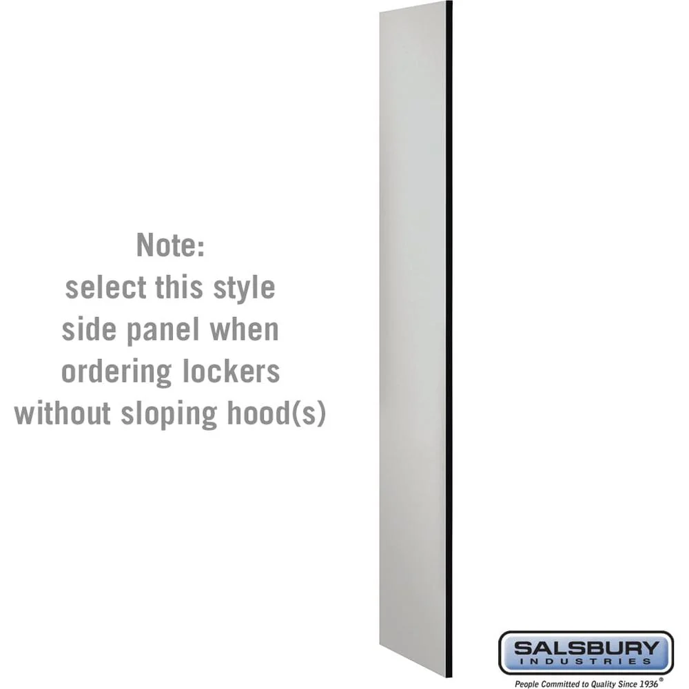 Side Panel - for Open Access Designer Locker and Designer Gear Locker - 18" Deep - without Sloping Hood by Salsbury - Image 5