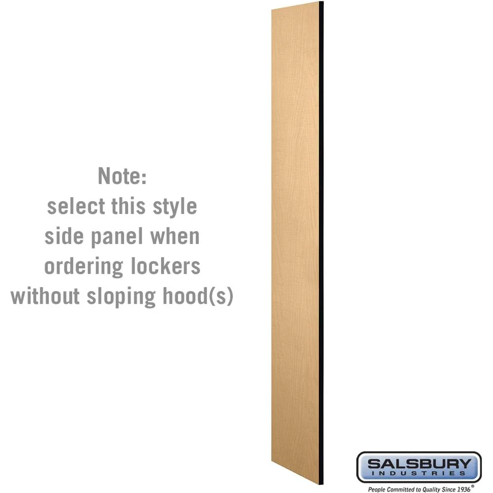 Side Panel - for Open Access Designer Locker and Designer Gear Locker - 18" Deep - without Sloping Hood by Salsbury - Image 7
