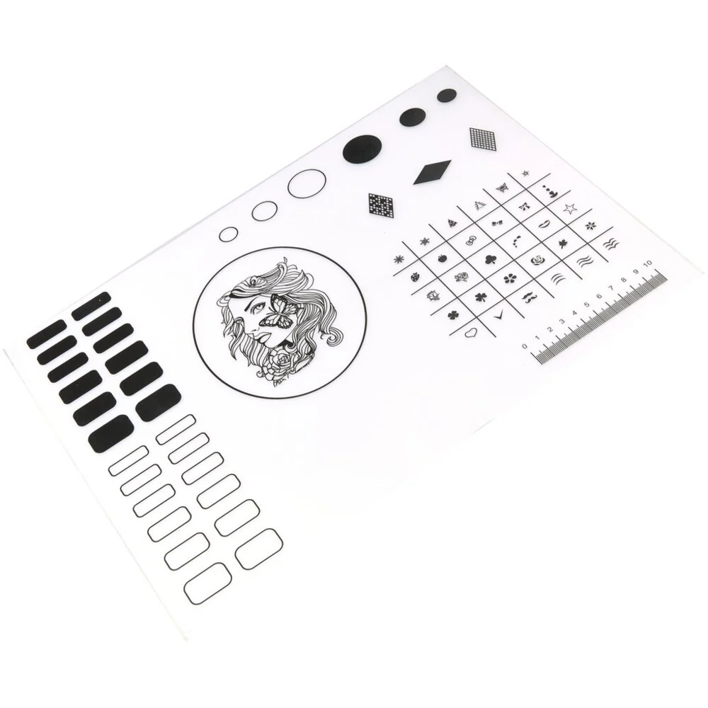 Silicone Nail Art Practice Mat - Reusable &amp; Washable - Each - Image 2