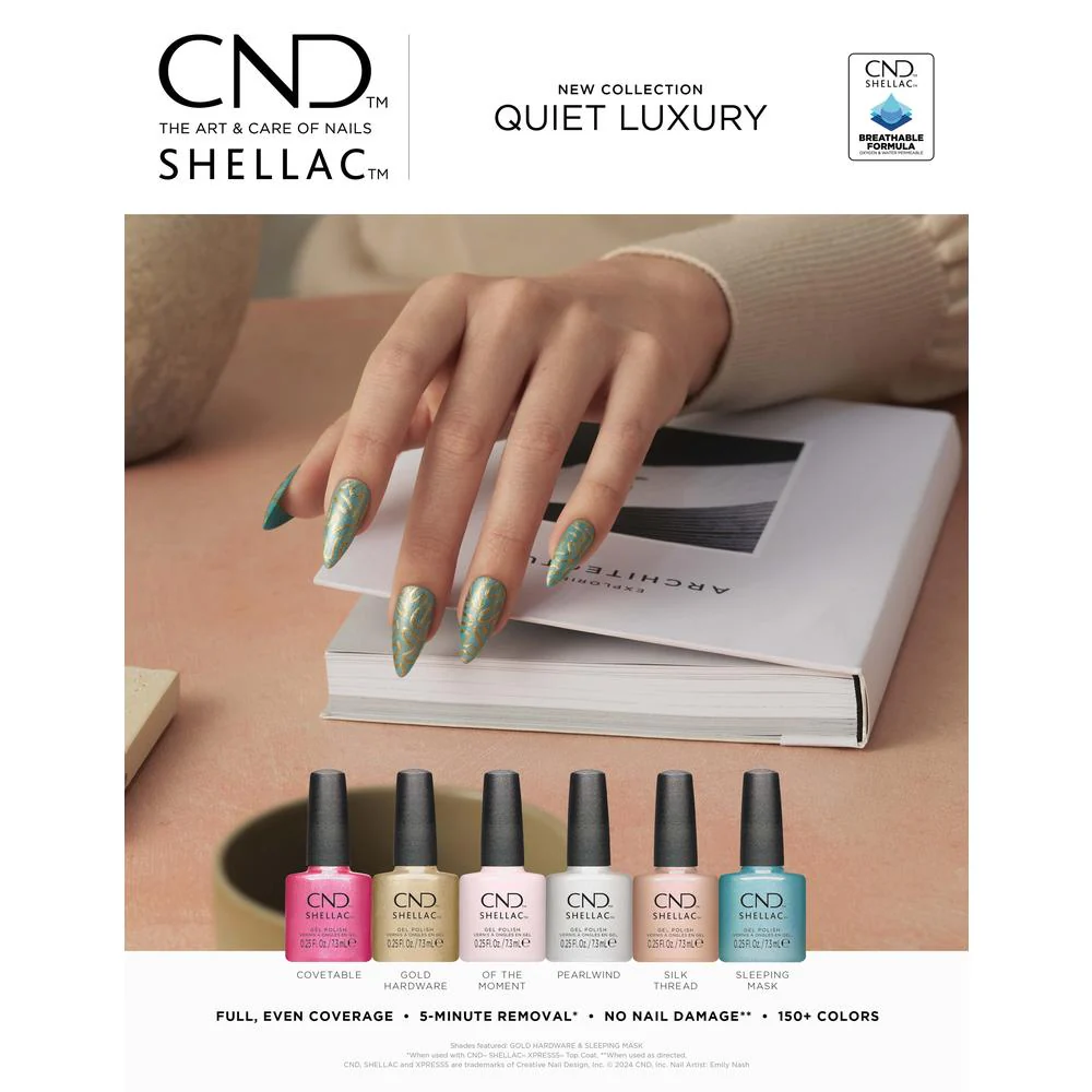 Silk Thread (#495) Shellac Gel Polish Quiet Luxury Collection / 0.25 oz  by CND - Image 3
