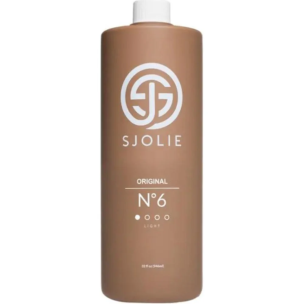 Sjolie Solution No. 6 - Light Spray Tan Solution - HVLP and Airbrush Tanning / 32 fl. oz. - 946 mL.